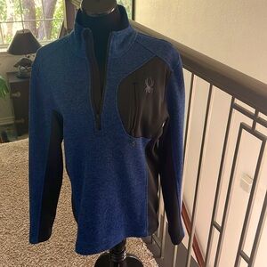 Spyder polyester fleece lined half zip